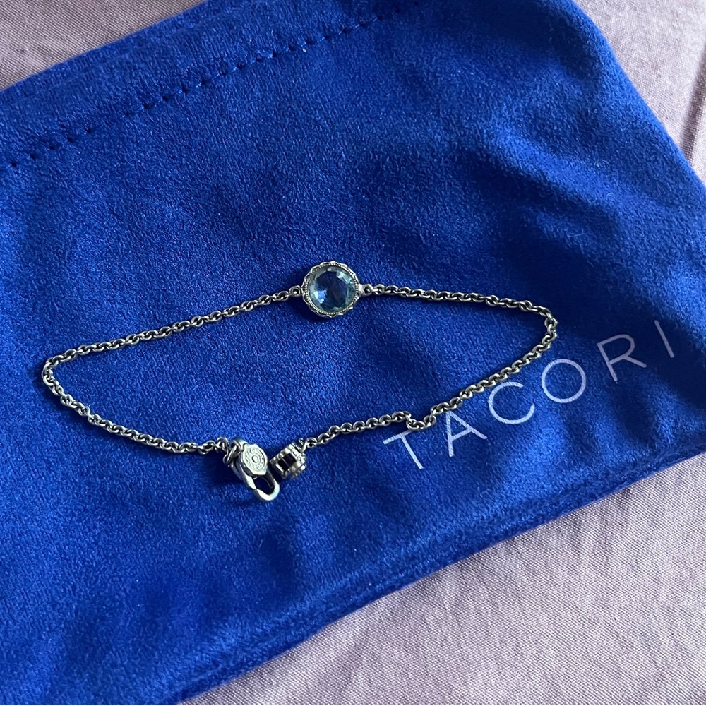 Tacori Blue Topaz Silver Bracelet